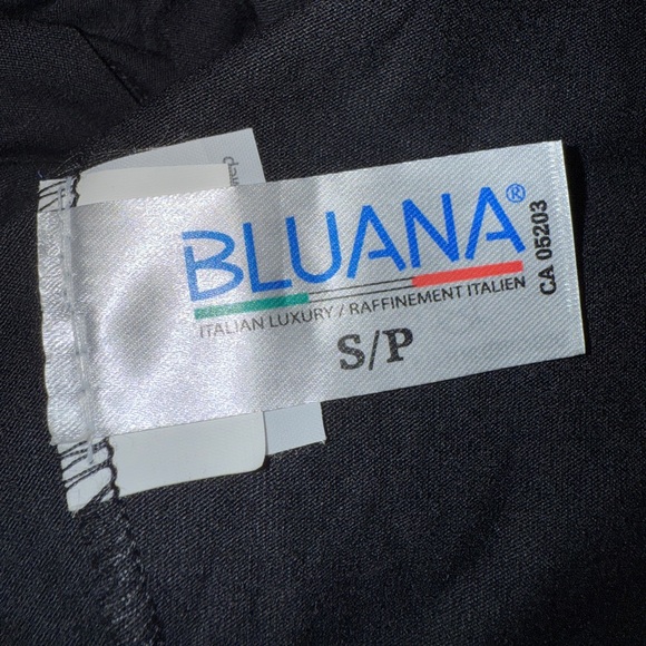 NWTS Bluana made in Italy Elegant Black, Lace Back lingerie, calf length, sz S - Picture 11 of 11